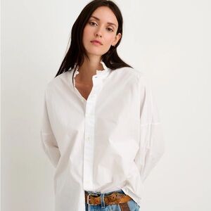 Alex Mill Easy Ruffled shirt in cotton poplin